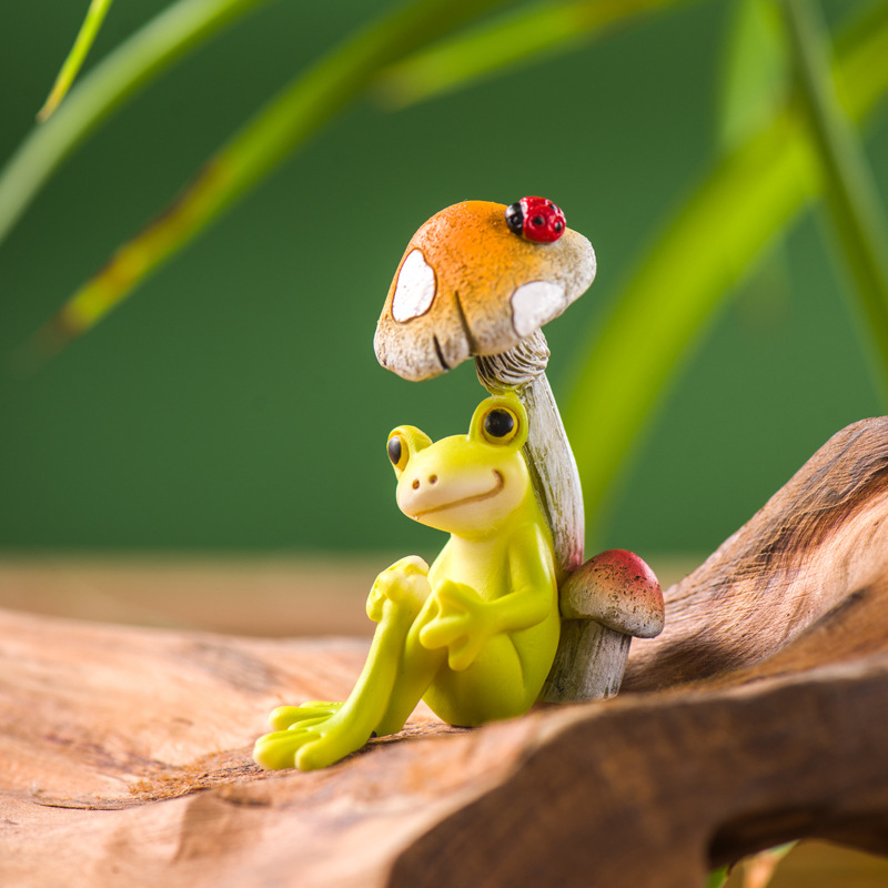 Resin Funny Frog Figurines For - Jet Home Bathroom Accessories บทวิจารณ์และราคา