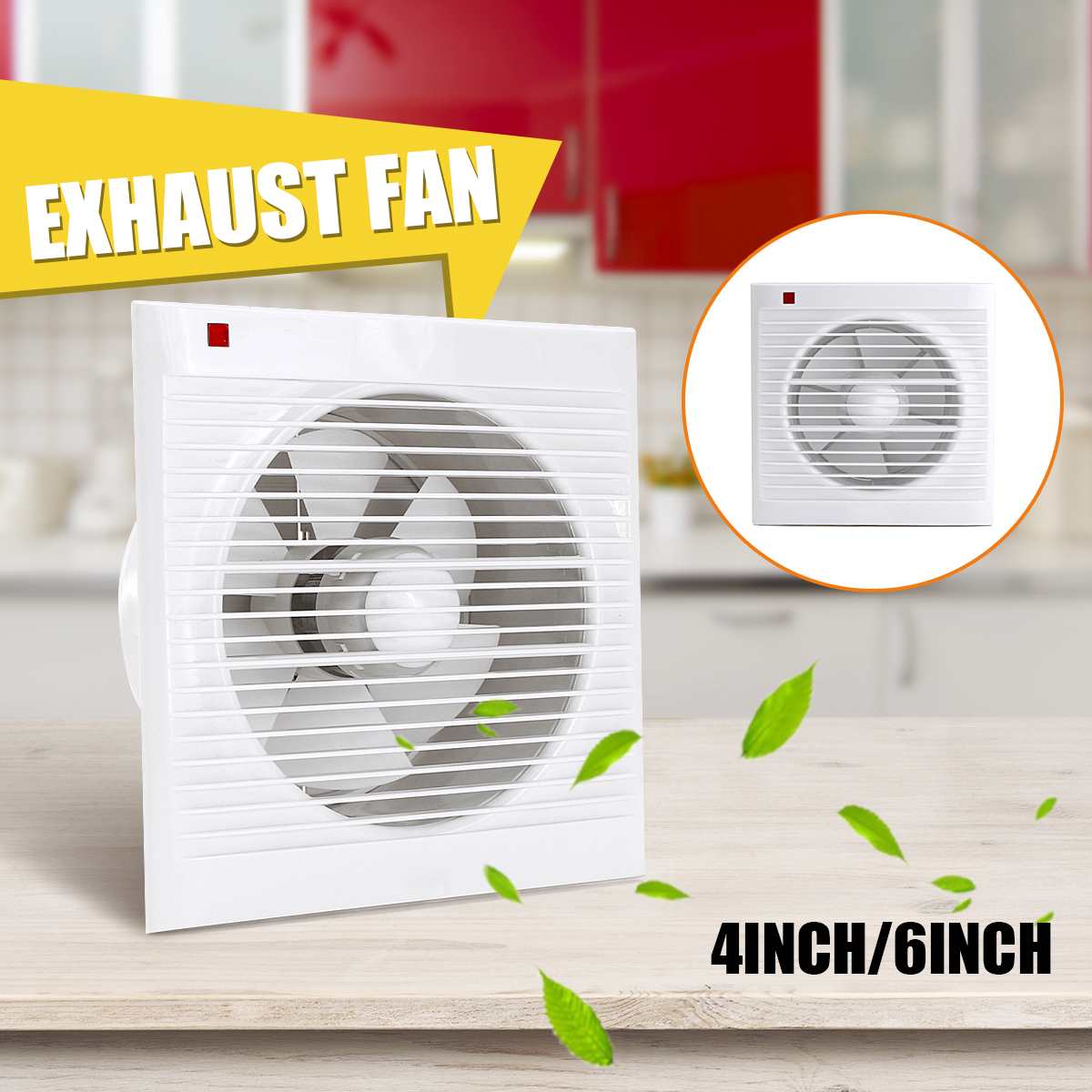 4 Inch 6 Inch 8 Inch 220V Mute - Home Bathroom Fan บทวิจารณ์และราคา