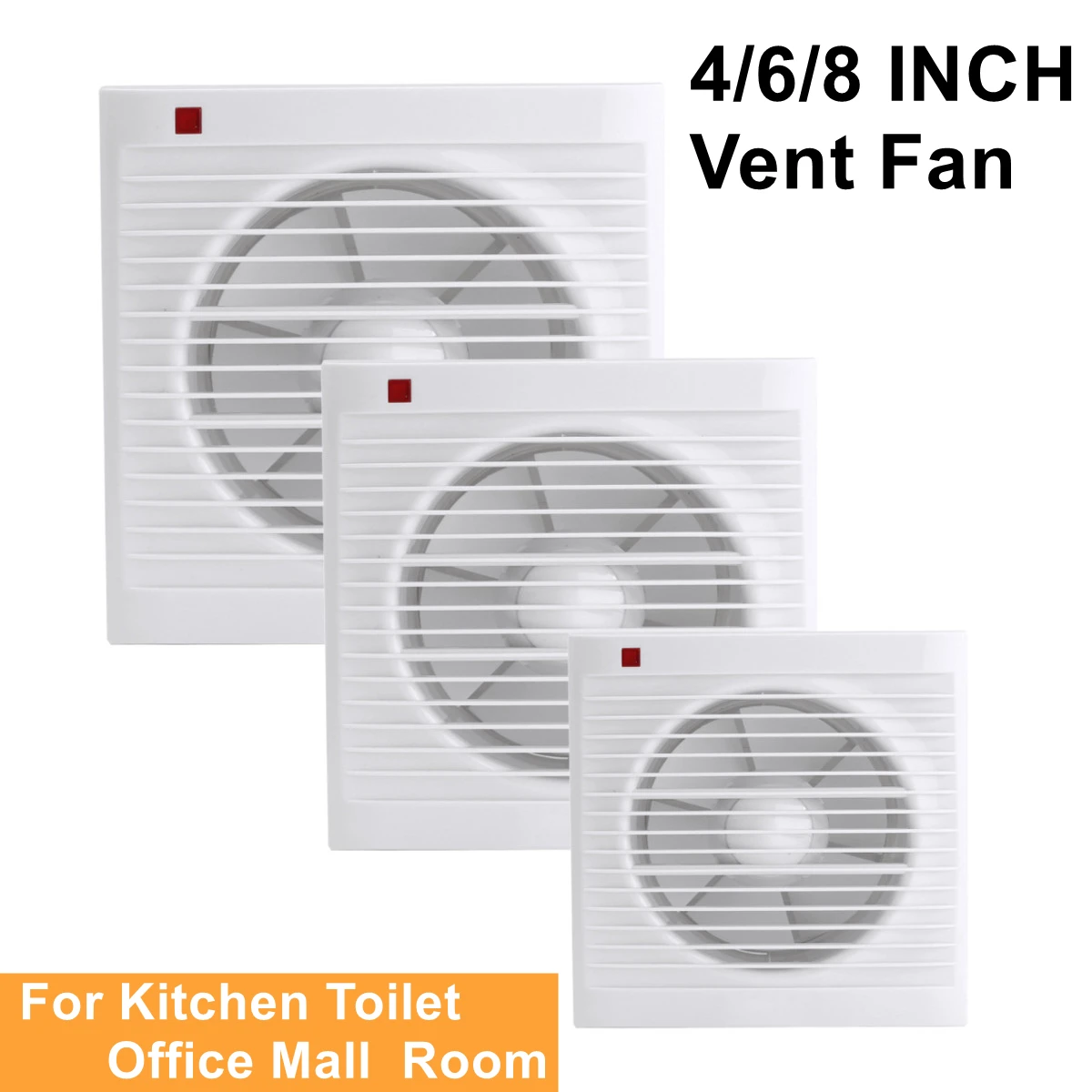 4 Inch 6 Inch 8 Inch 220V Mute - Home Bathroom Fan บทวิจารณ์และราคา