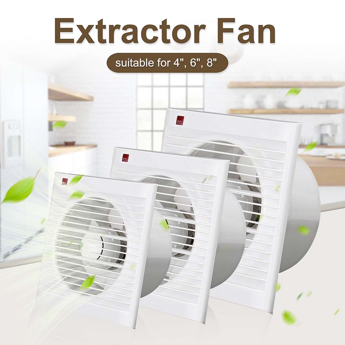 4 Inch 6 Inch 8 Inch 220V Mute - Home Bathroom Fan บทวิจารณ์และราคา