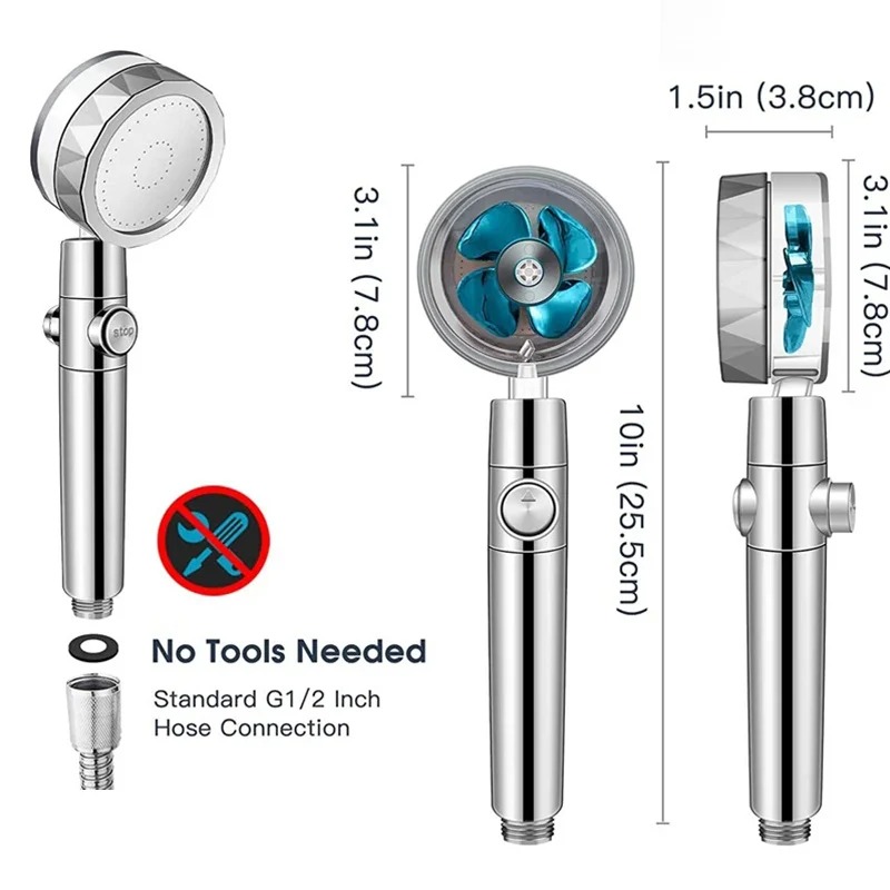 360 Degrees Rotation Handheld  - Home Bathroom Fan บทวิจารณ์และราคา