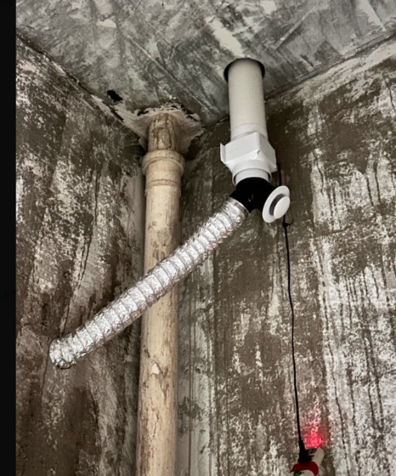 Bathroom Ceiling Exhaust Pipe  - Home Bathroom Fan บทวิจารณ์และราคา