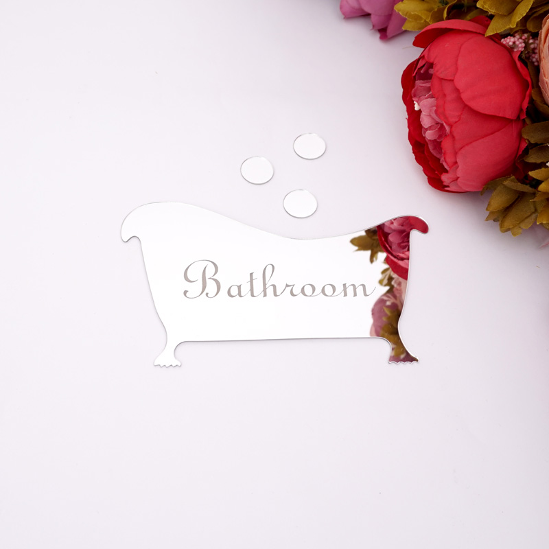Bathroom Entrance Sign Acrylic - Home Bathroom Door Signs บทวิจารณ์และราคา