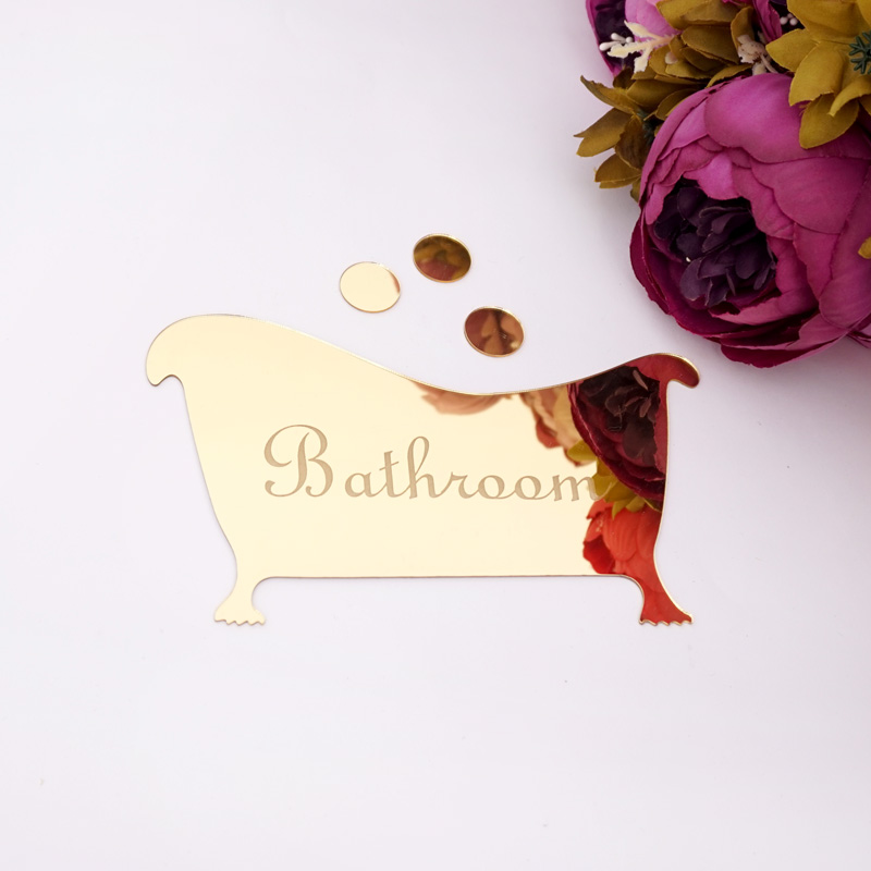 Bathroom Entrance Sign Acrylic - Home Bathroom Door Signs บทวิจารณ์และราคา